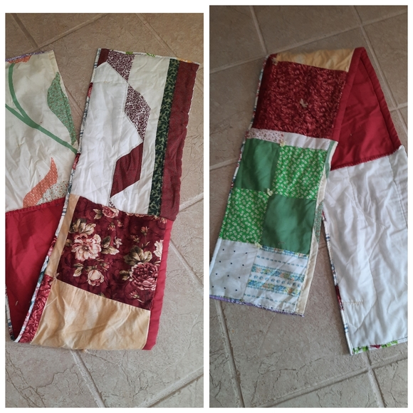 Vtg Quilt patch Scarf upcycled original sustainable Dont Throw It Out - Picture 2 of 4
